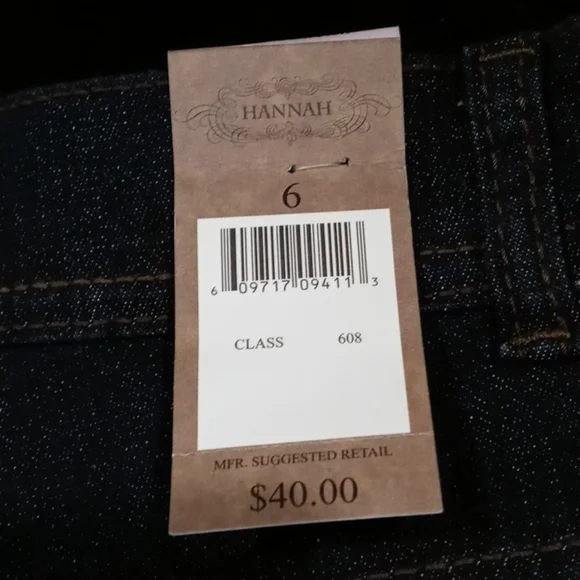 NWT Hannah denim blue jeans Jeans size 6 - Picture 10 of 15